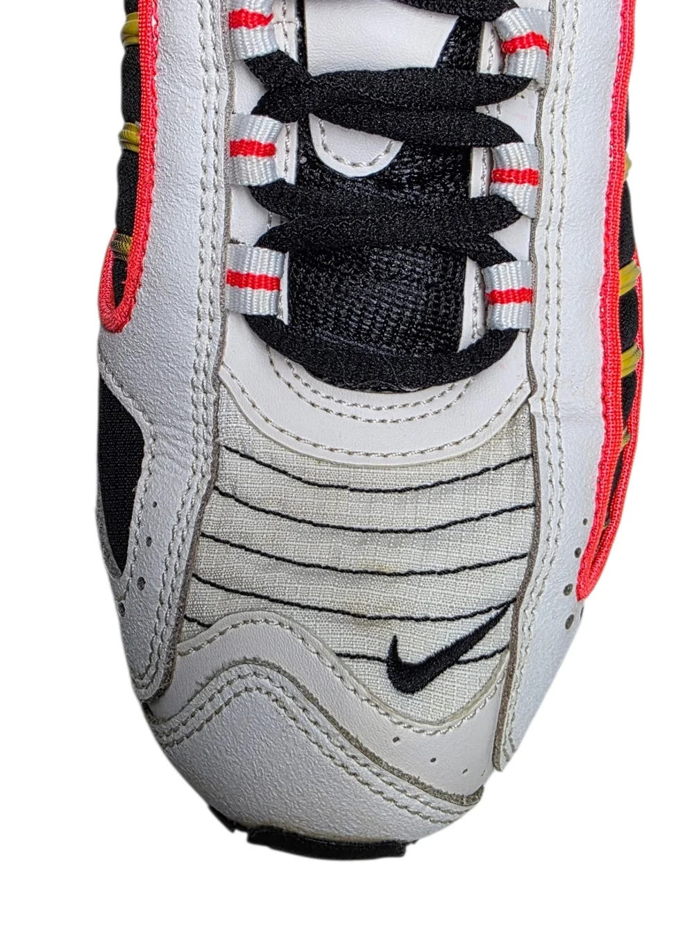 Nike Air Max White Black Neon Yellow Running Sneakers